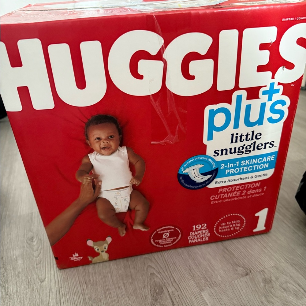 Huggies Little Snugglers Plus Diapers | Size 1 | Brand New & Sealed